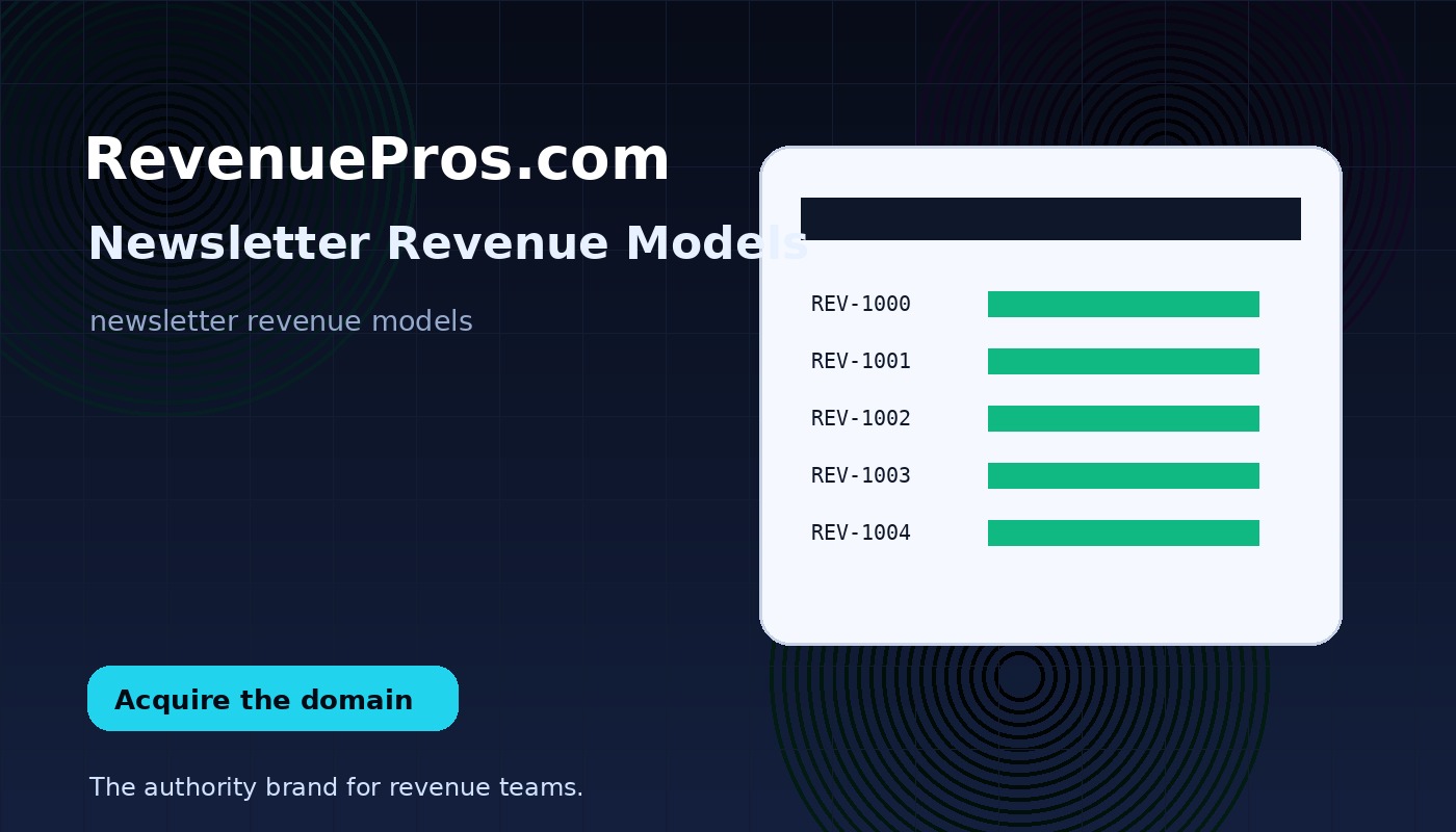 Newsletter Revenue Models
