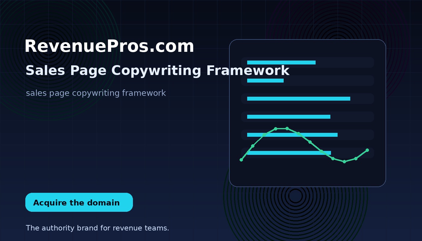 Sales Page Copywriting Framework