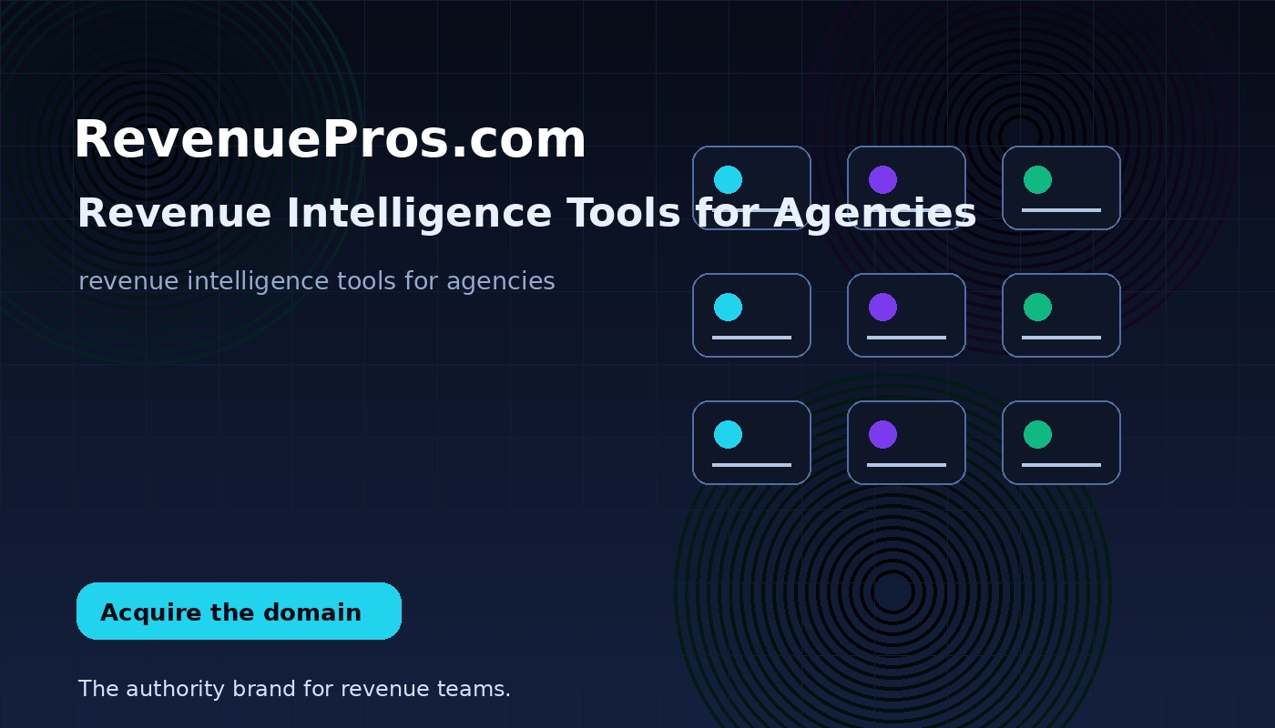 Revenue Intelligence Tools for Agencies
