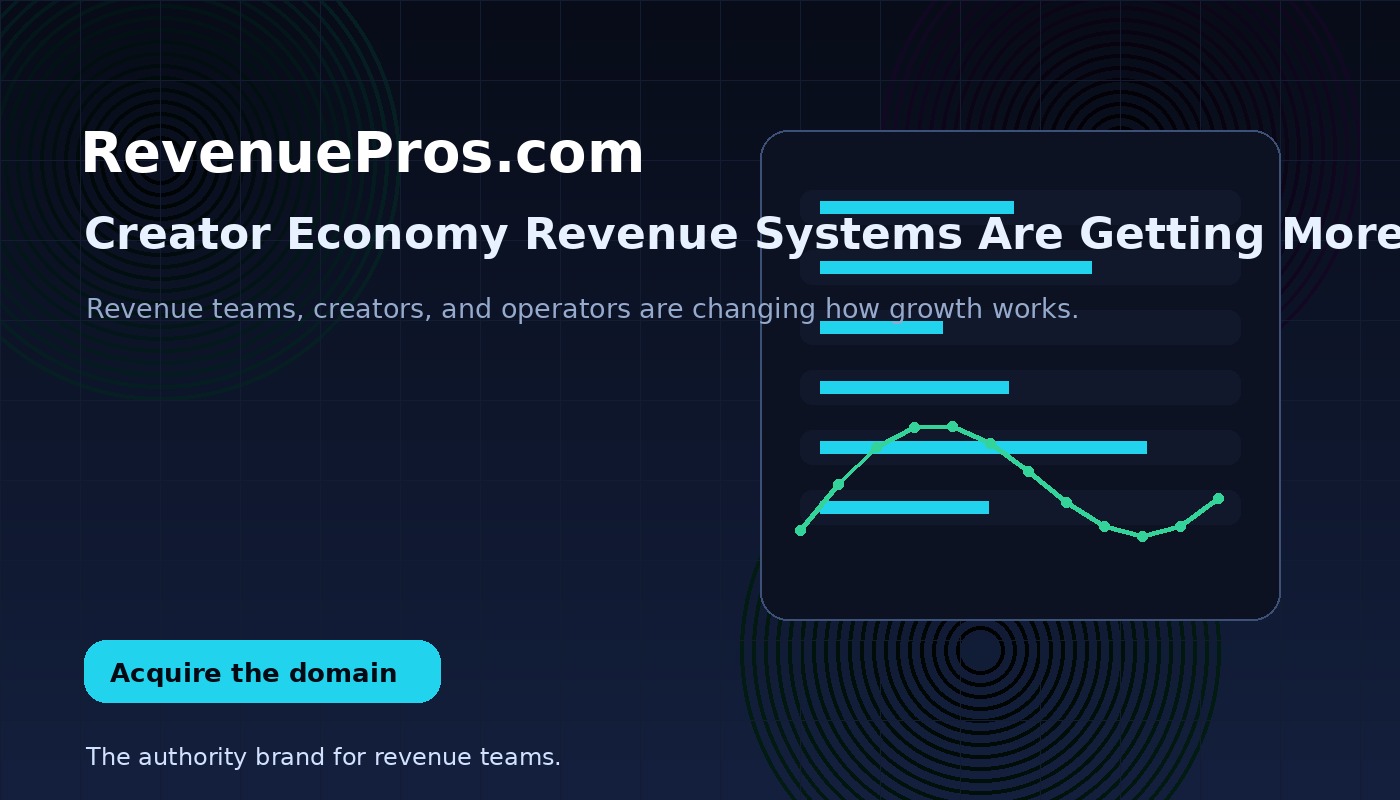 Creator Economy Revenue Systems Are Getting More Sophisticated