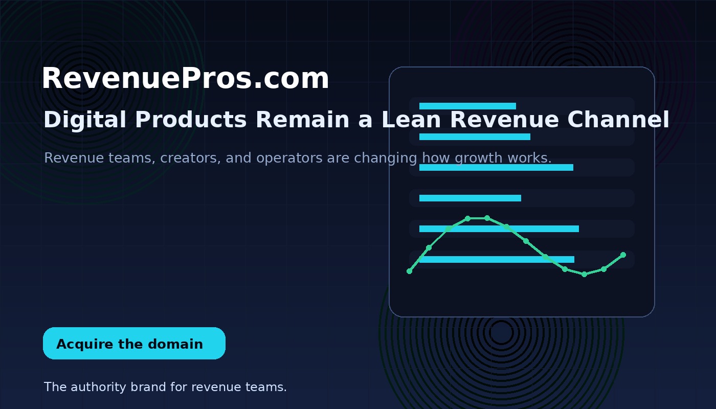 Digital Products Remain a Lean Revenue Channel