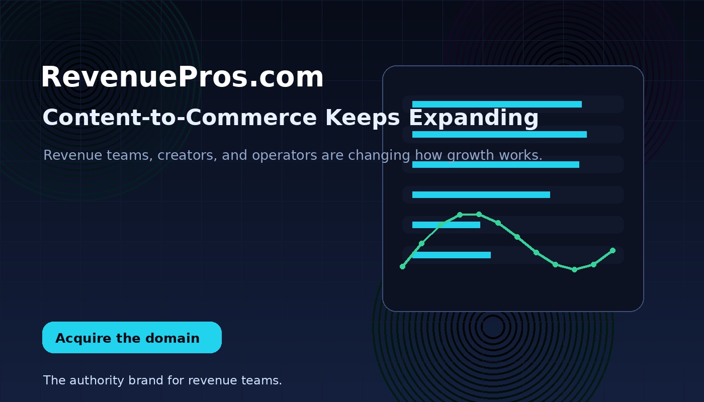 Content-to-Commerce Keeps Expanding