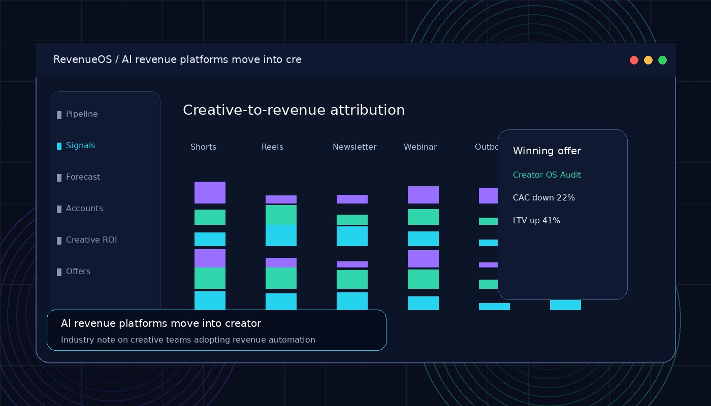 AI revenue platforms move into creator-led businesses