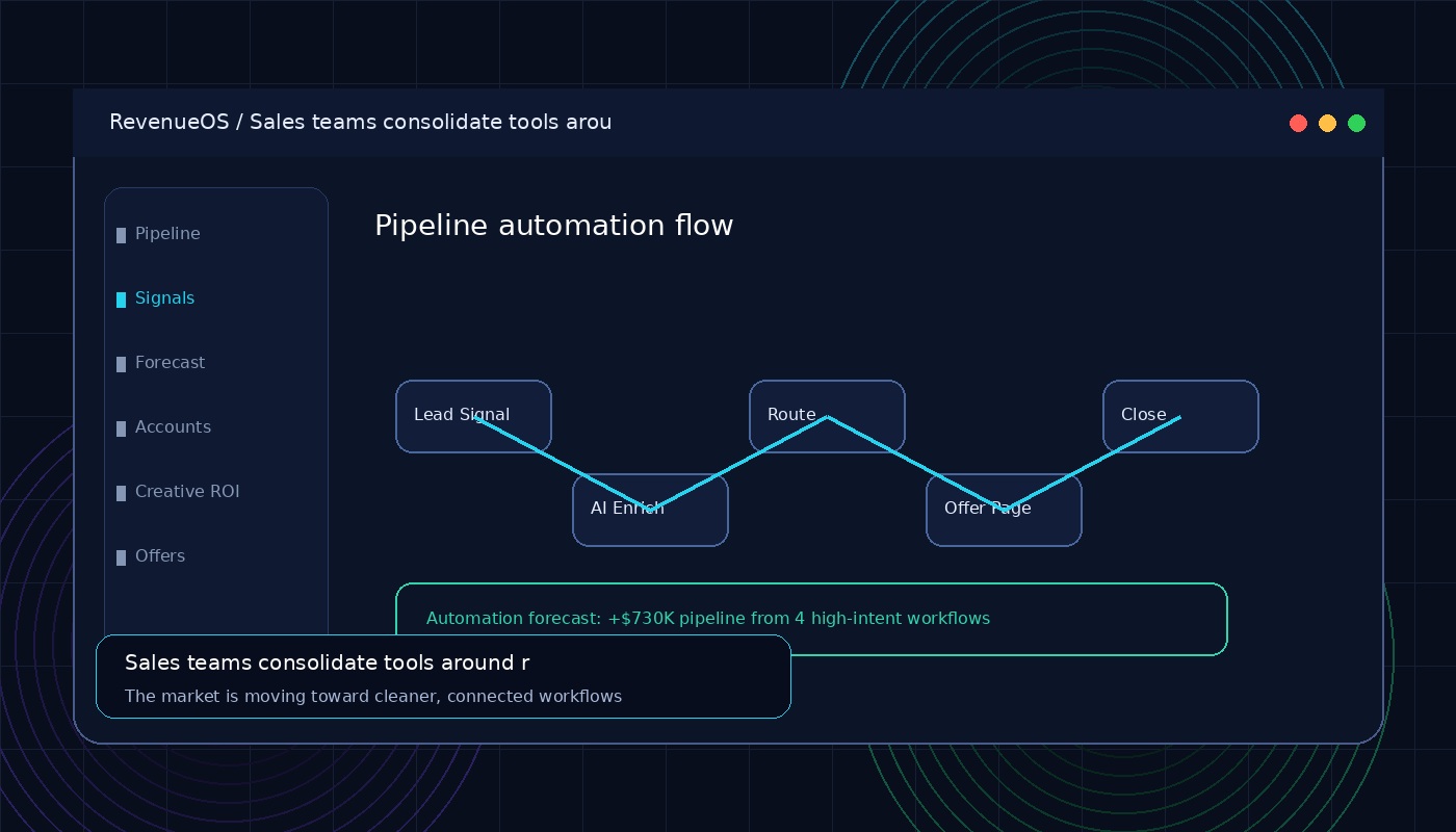 Sales teams consolidate tools around revenue signals