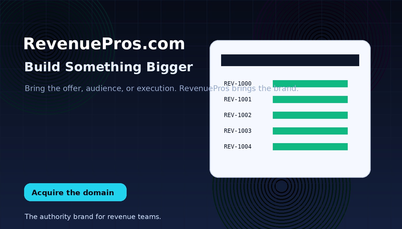 RevenuePros partnership opportunity